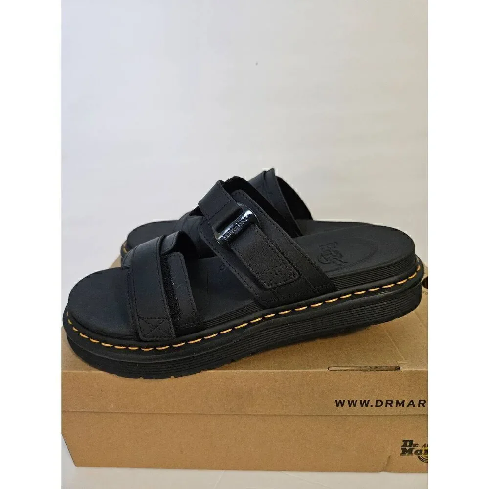 Dr. Martens Chilton black hydro leather sandals.  Size 13.